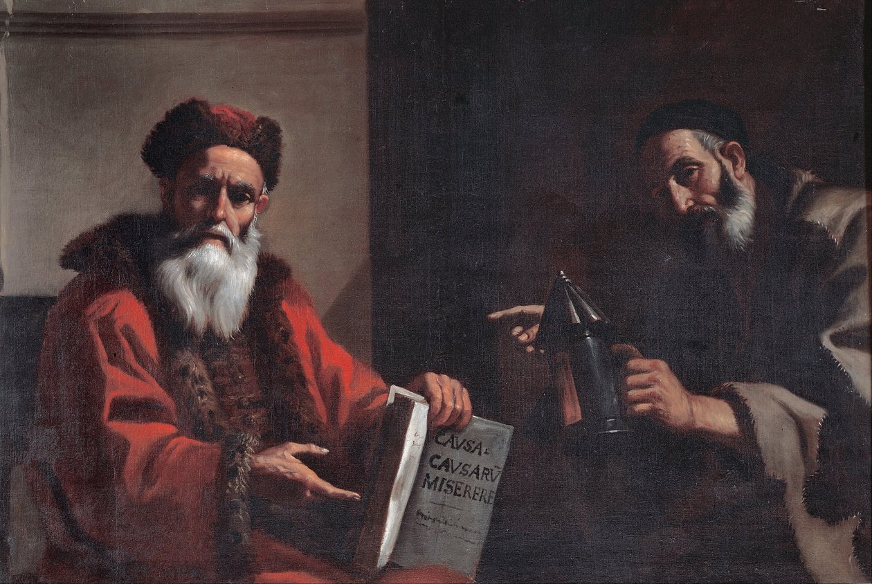 Diogenes och Platon av Mattia Preti