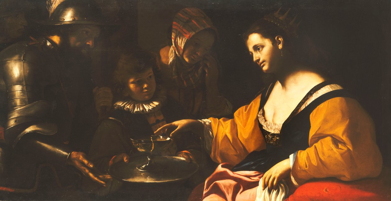 Sophonisba tar emot Poison Cup, c.1640 av Mattia Preti