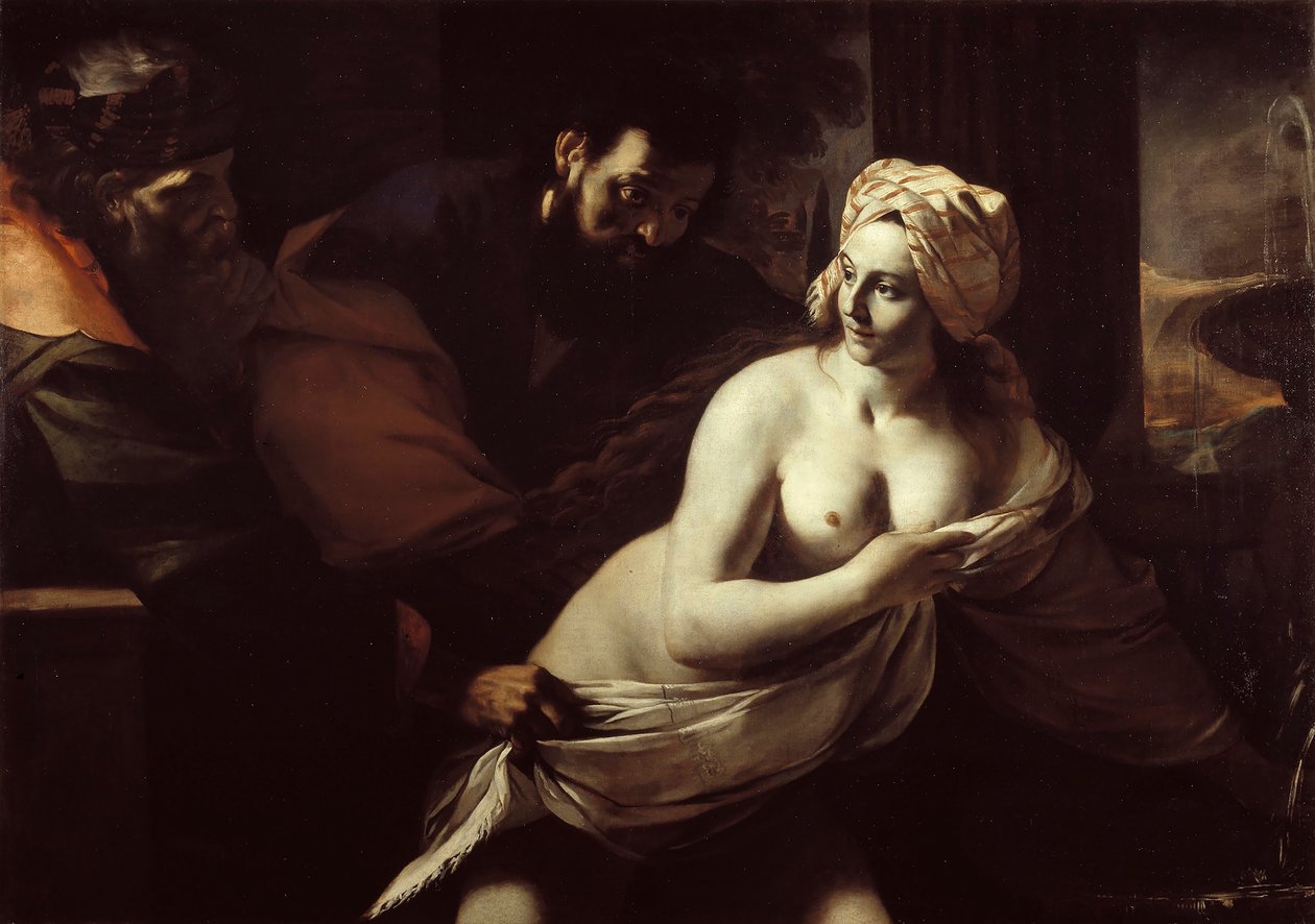 Susanna och de äldre, 1600-talet. av Mattia Preti