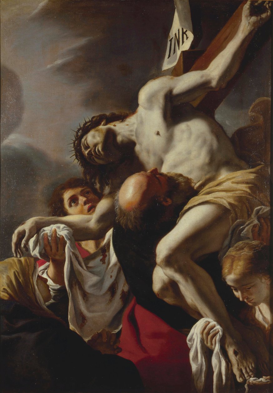 Nedstigningen från korset, 1680-talet. av Mattia Preti