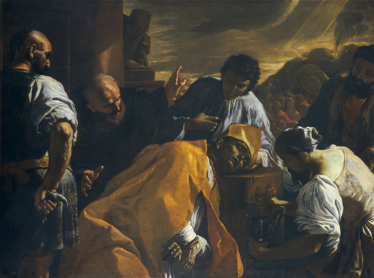 Sankt Gennaros martyrskap av Mattia Preti