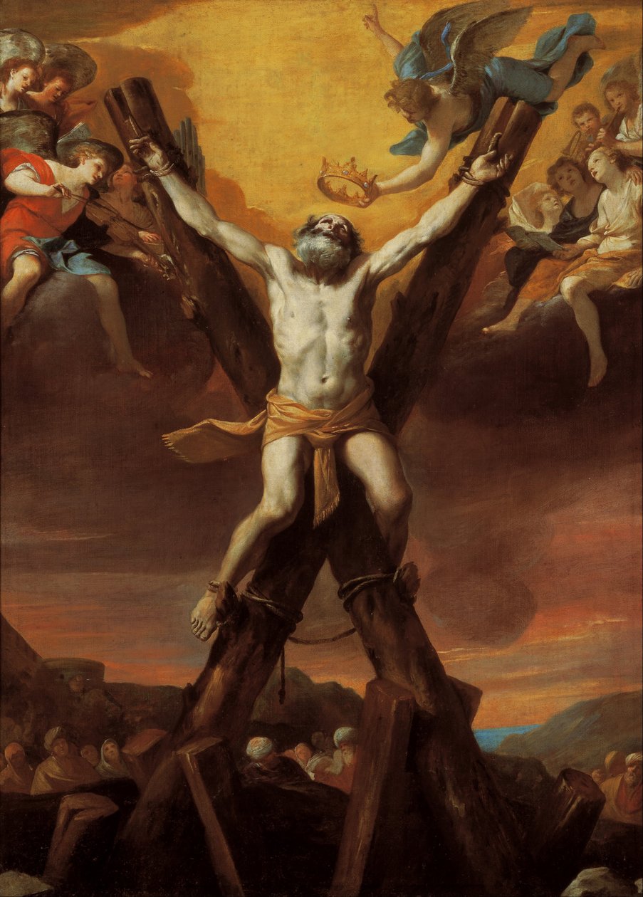 Korsfästelsen av Sankt Andreas av Mattia Preti