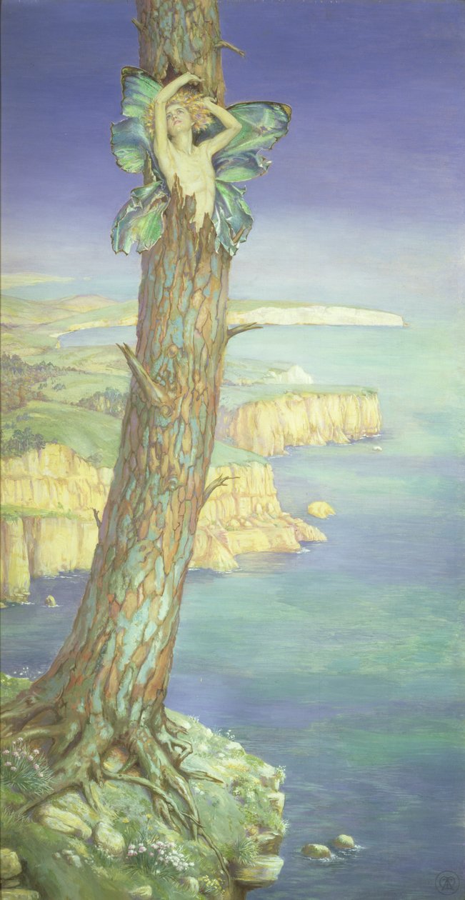 Ariel, ca 1915 (blandade media) av Maud Tindal Atkinson