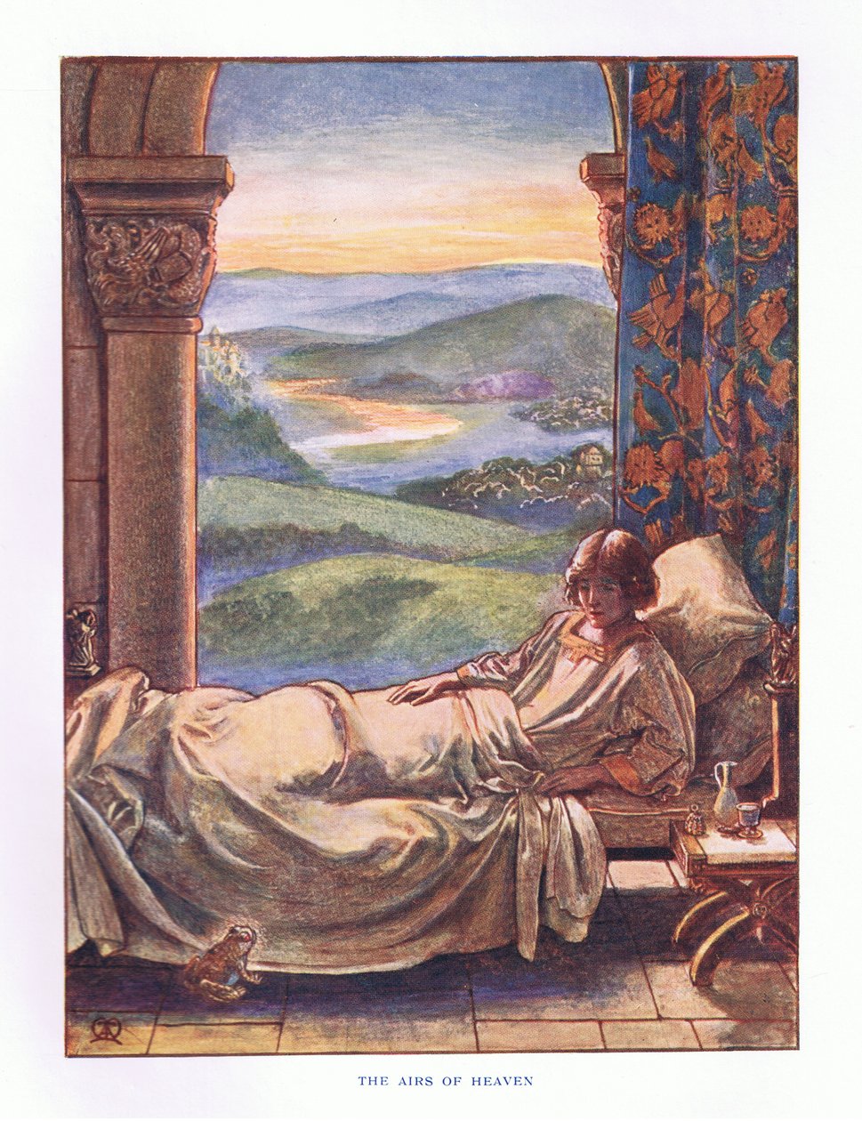 The airs of Heaven, illustration från Lady And Fairy Tales, 1914 av Maud Tindal Atkinson