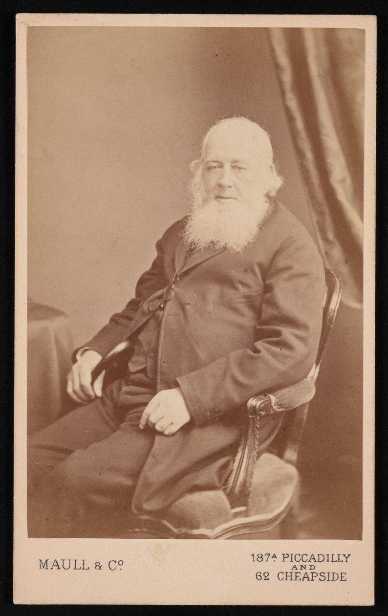 Porträtt av John Gould 1804-1881, före 1875. av Maull and Co