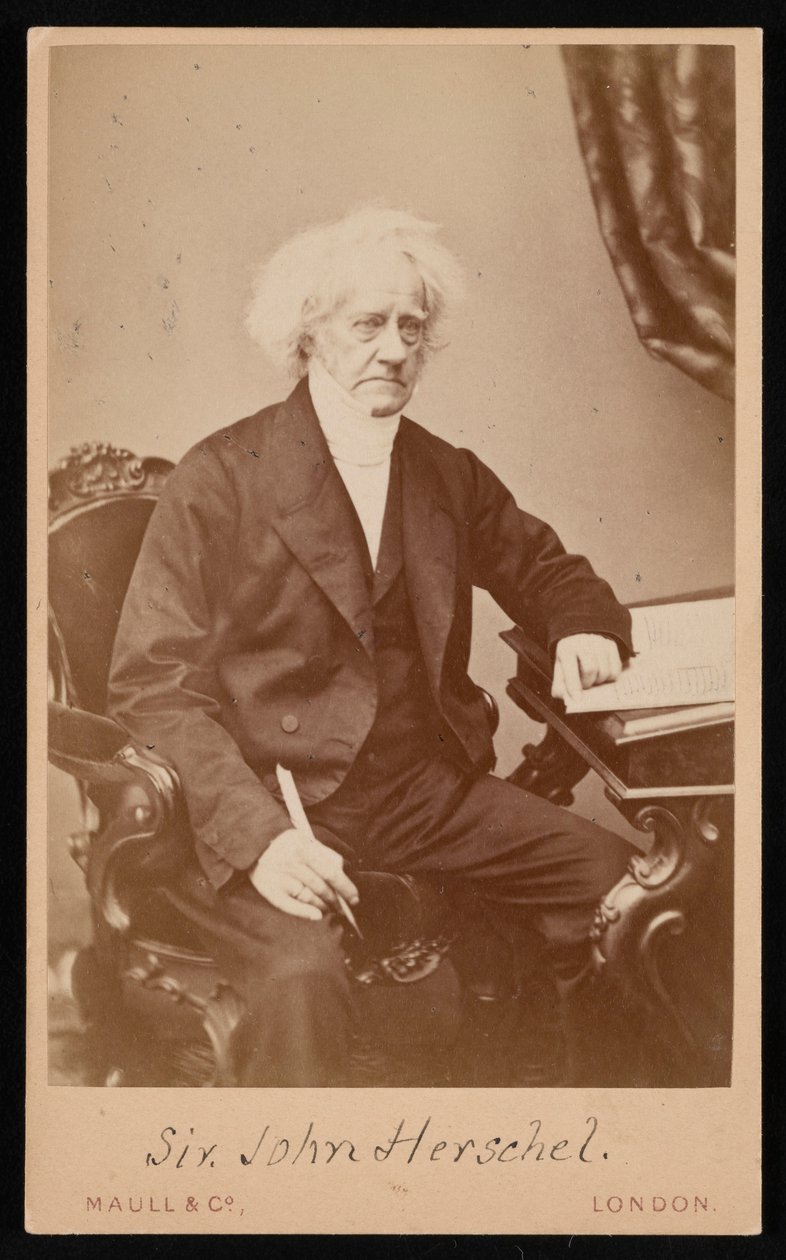 Porträtt av Sir John Frederick William Herschel 1792-1871, före 1871. av Maull and Co