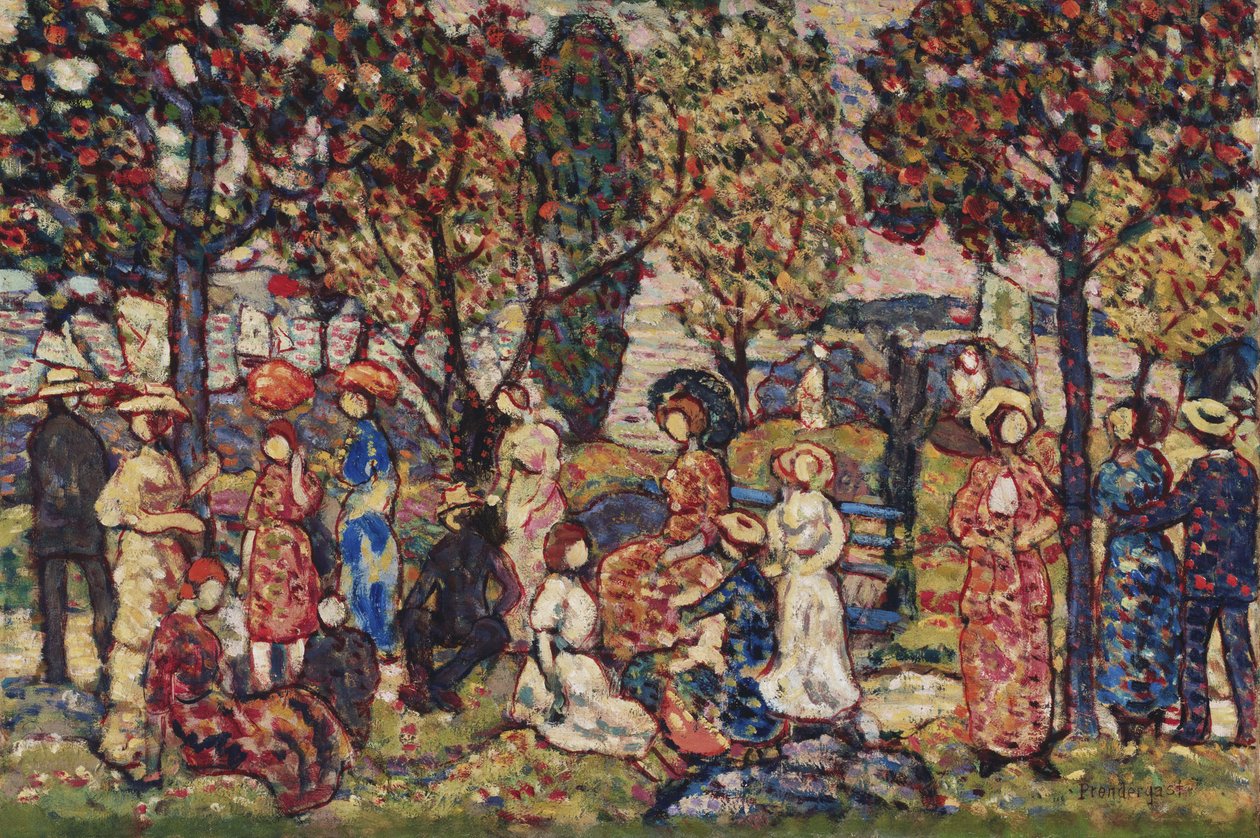 Autumn av Maurice Brazil Prendergast