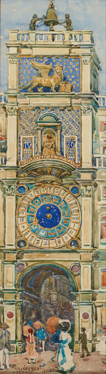 Clock Tower, Saint Mark’s Square, Venice av Maurice Brazil Prendergast