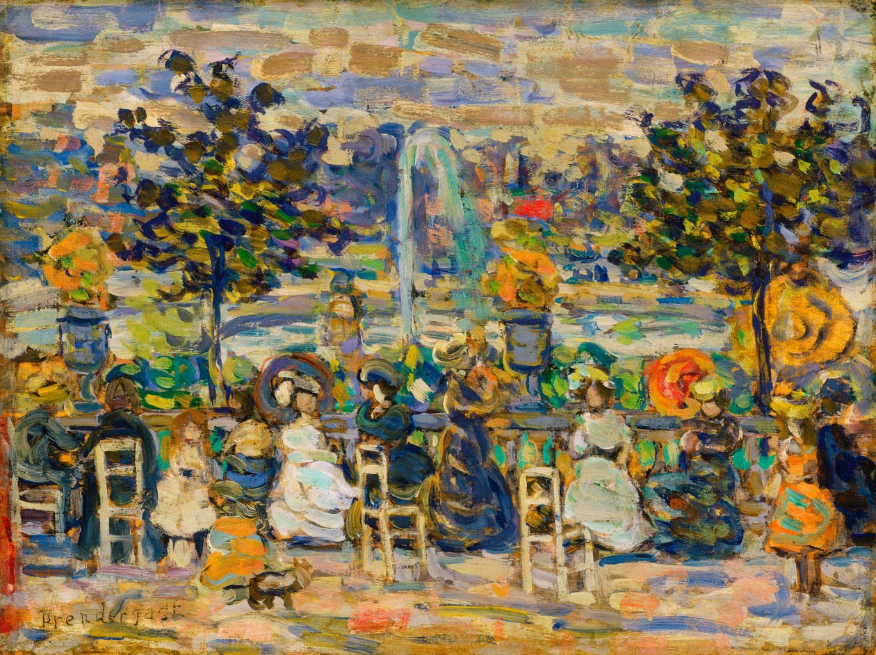 In Luxembourg Gardens av Maurice Brazil Prendergast