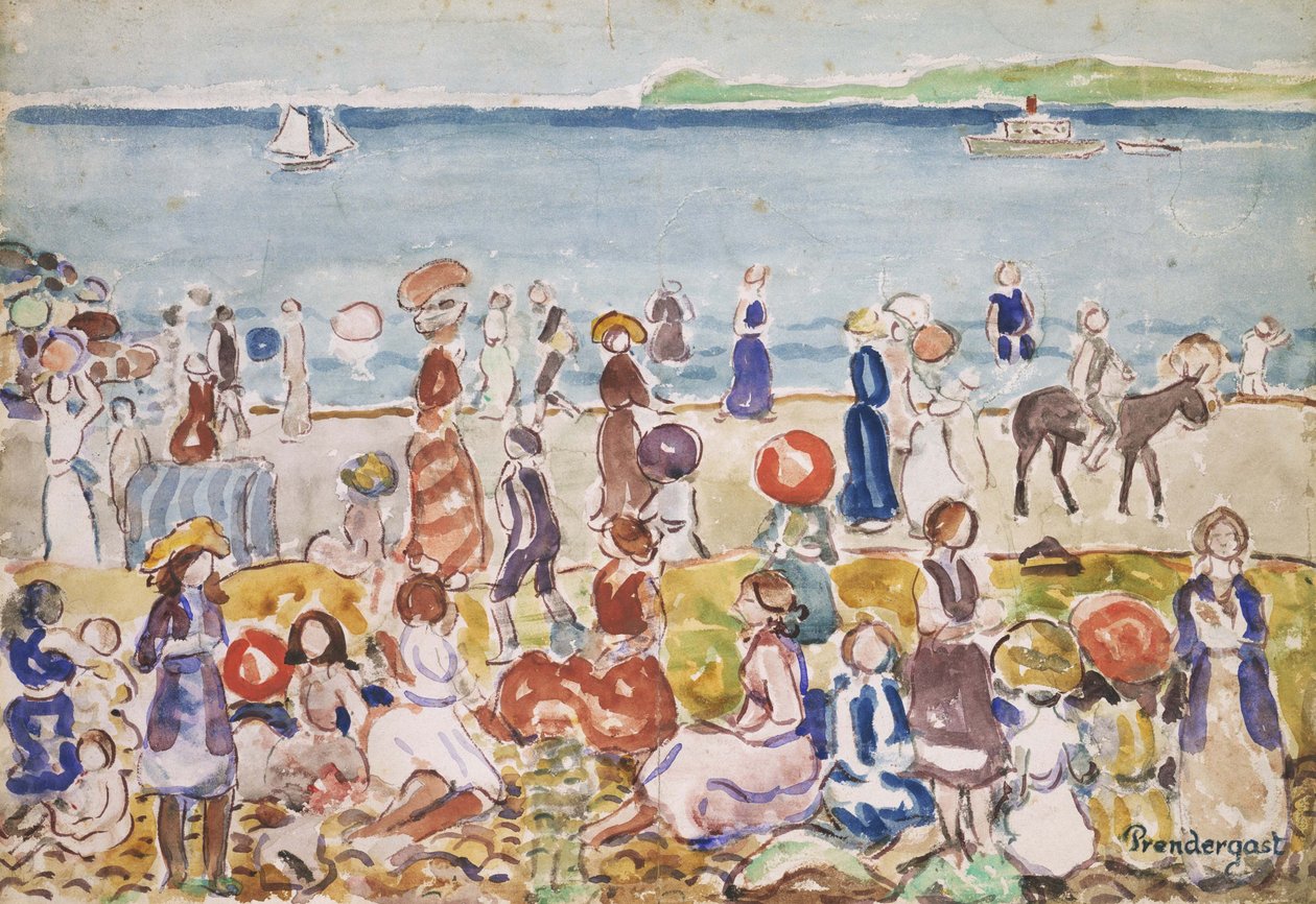 Revere Beach No. 2 av Maurice Brazil Prendergast