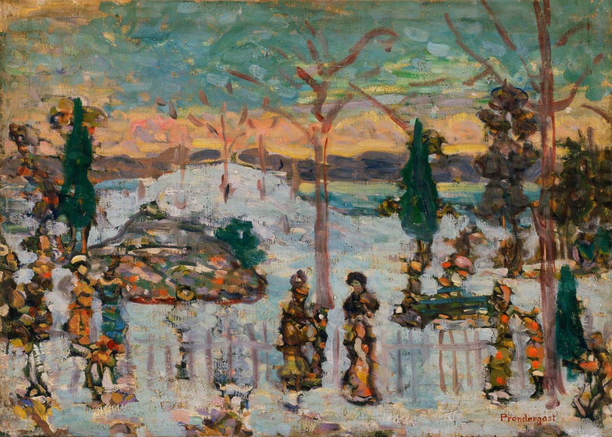 Snow in April av Maurice Brazil Prendergast