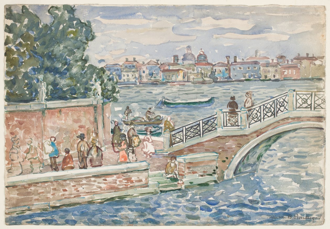 Venice (wc over graphite on paper) av Maurice Brazil Prendergast