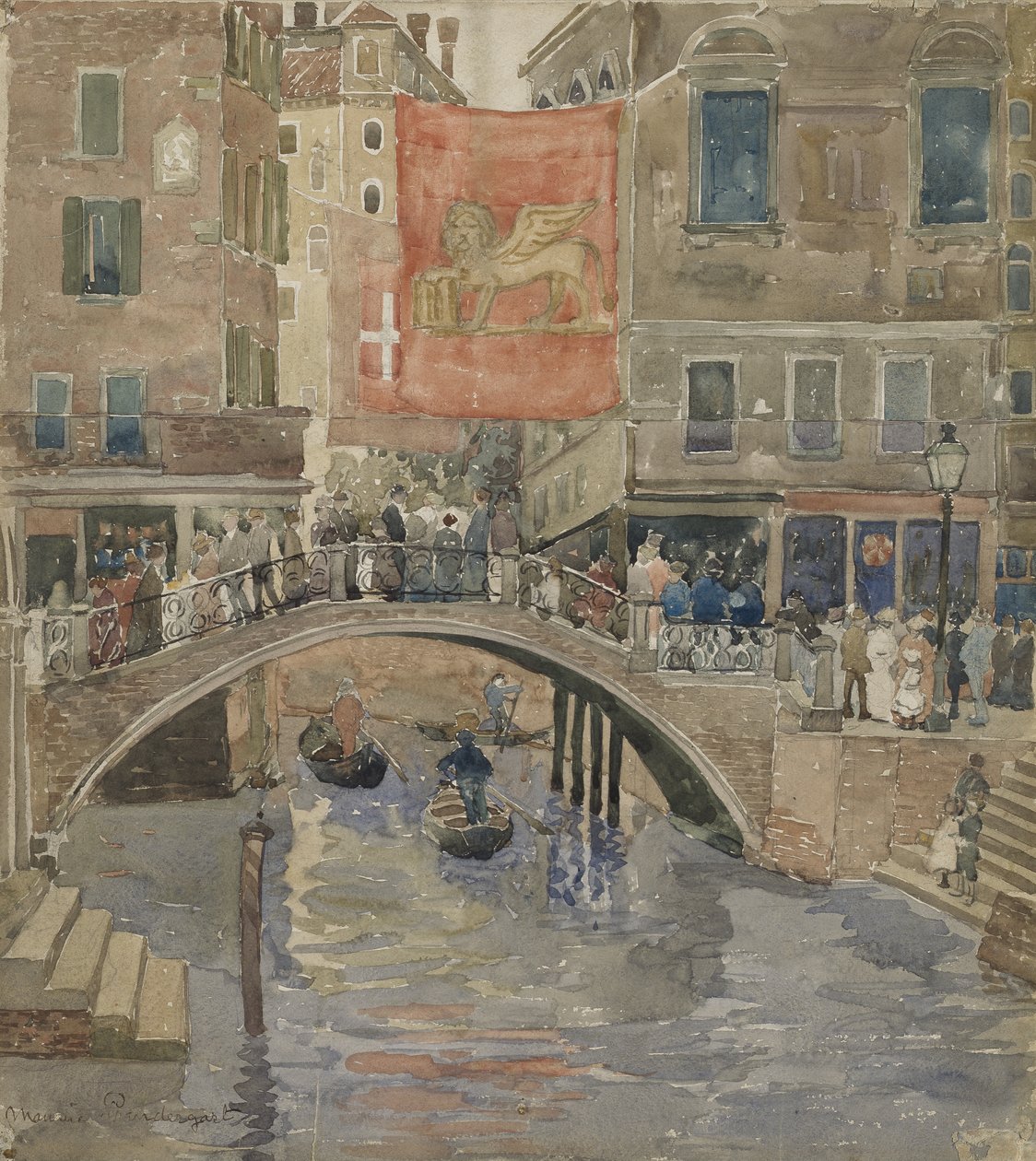 Venedig, ca 1898-99 av Maurice Brazil Prendergast