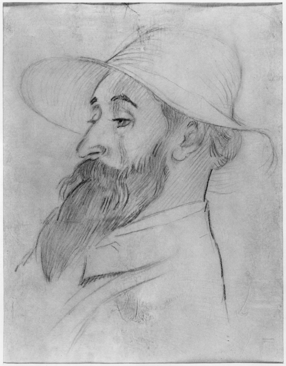 Aristide Maillol, 1902 (penna och kol på papper) av Maurice Denis