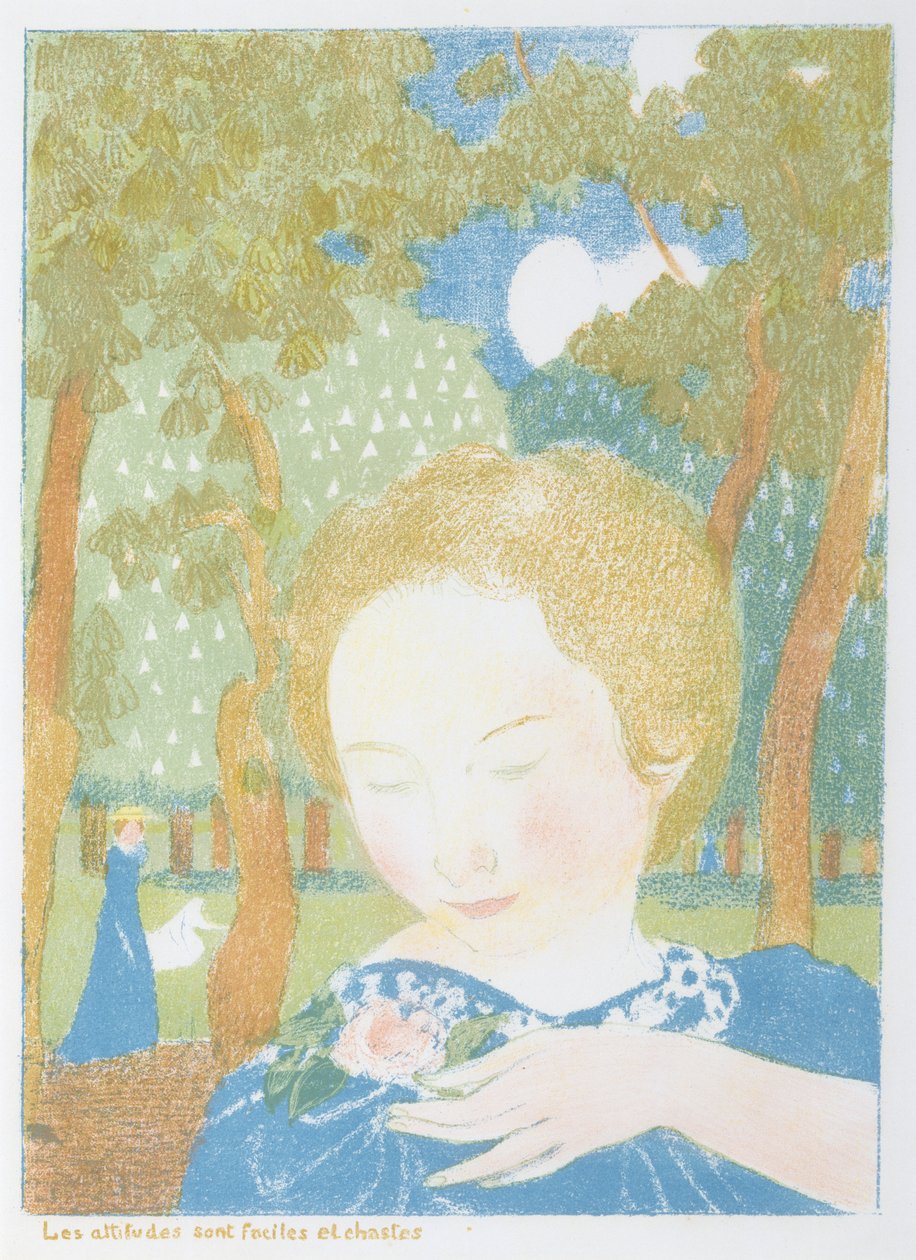Attitudes are Simple and Chaste från serien Love, publicerad 1895 av Maurice Denis