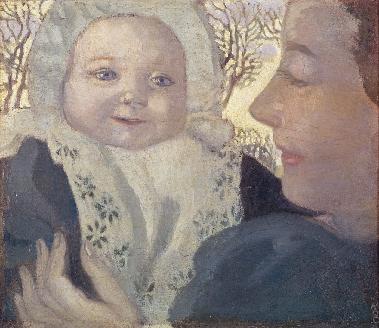 Bernadette och hennes mor, ca 1900 (olja på kartong) av Maurice Denis
