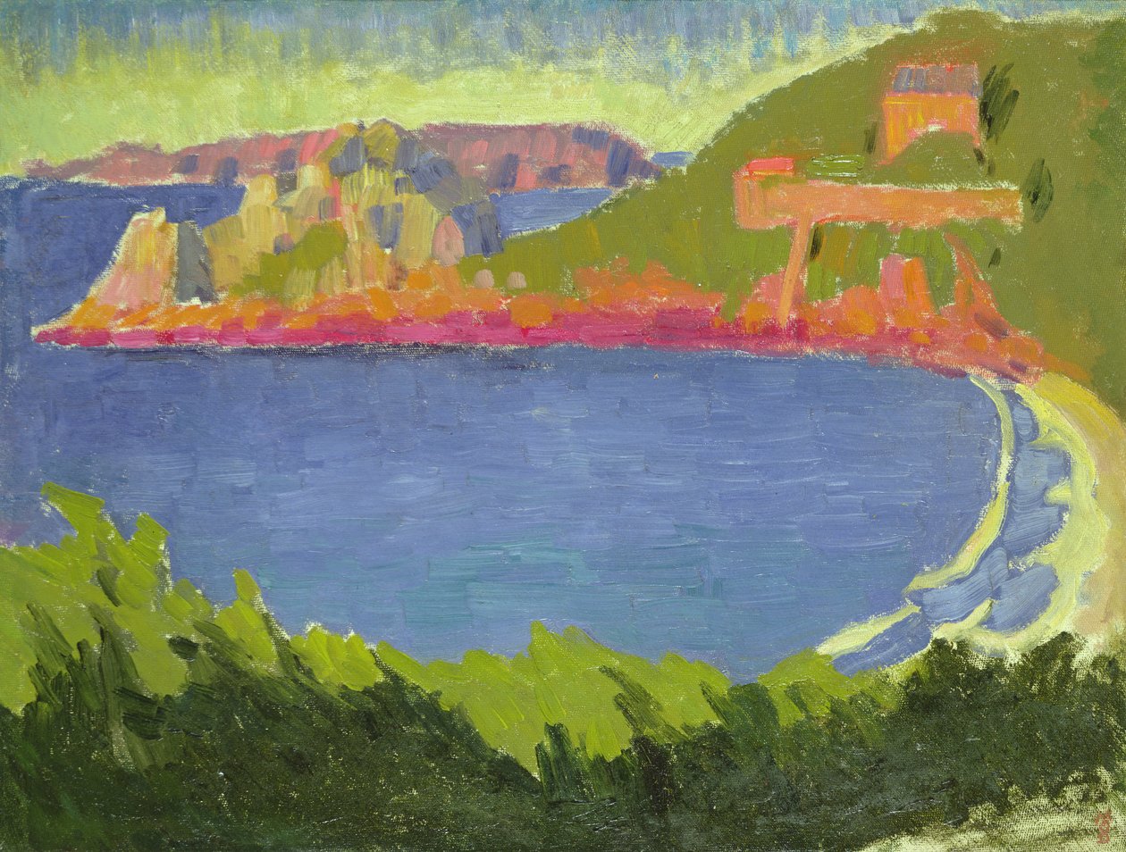 Kvällens högvatten vid Trestrignel, c.1910 av Maurice Denis