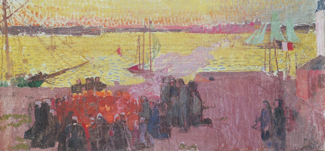 S:t Jeans eld på Ile Tudy, 1895 av Maurice Denis