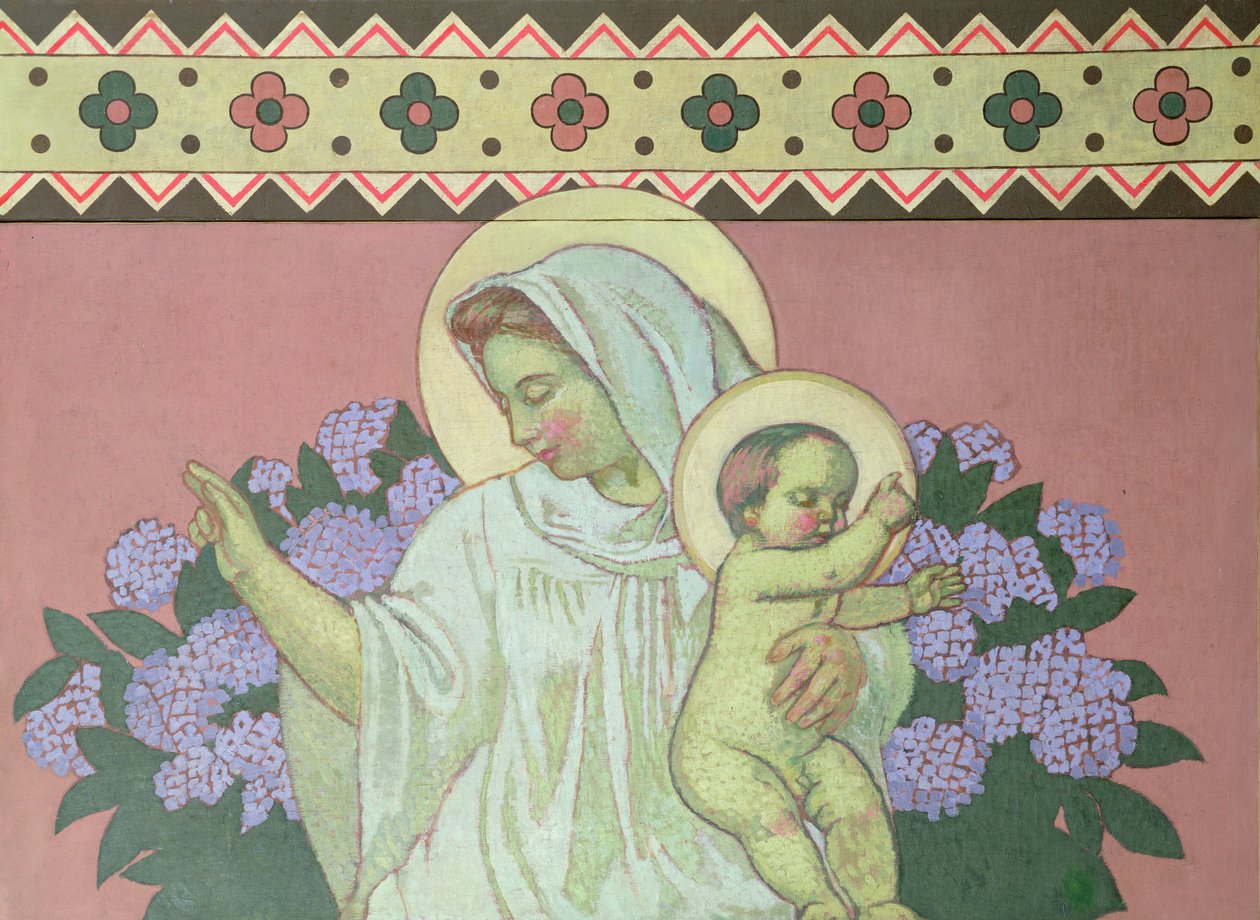 Grace, central del från utsmyckningen av konstnärens hem i Perros-Guirac, 1908 av Maurice Denis