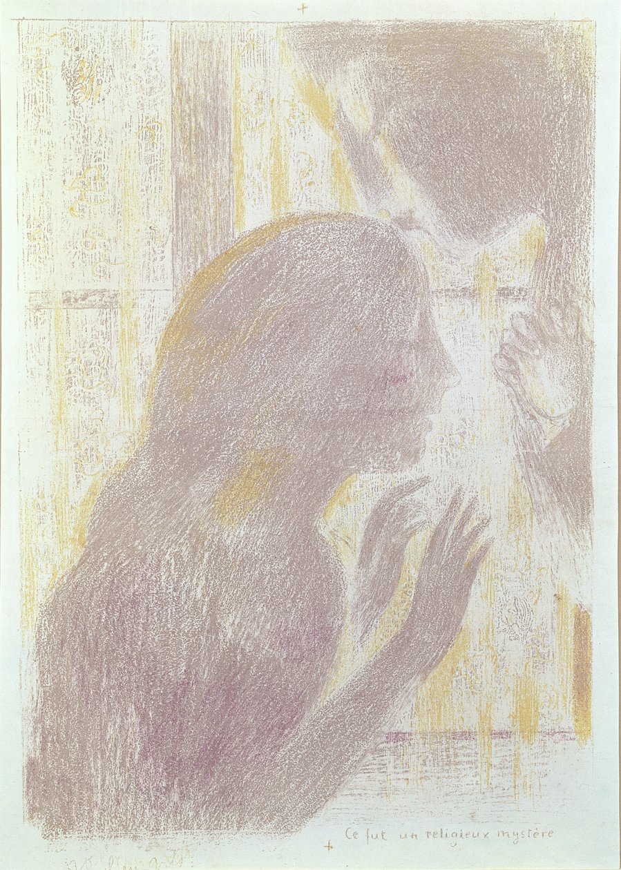 Det var ett religiöst mysterium (penna och krita på papper) av Maurice Denis