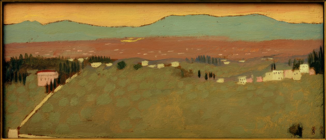 Landskap nära Fiesole av Maurice Denis