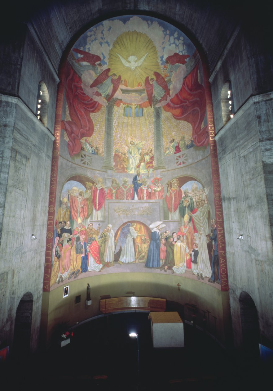 Pingst, från kyrkans absid, 1934 (se detaljer 252658 och 252659) av Maurice Denis