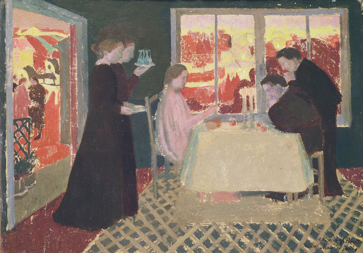 Studera för Nattvarden i Emmaus, 1894 av Maurice Denis