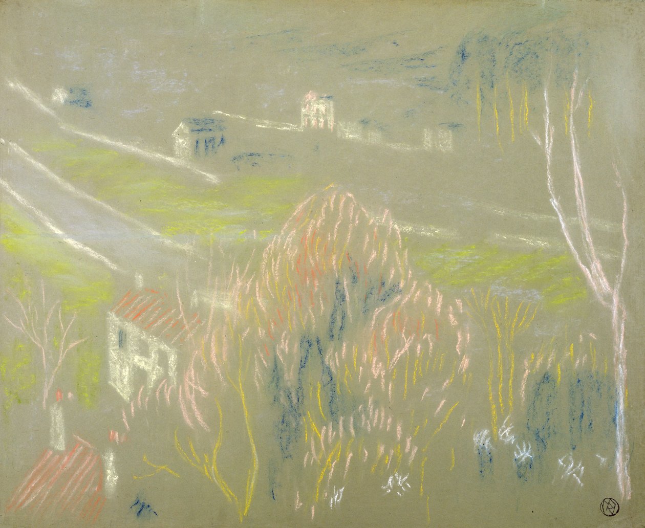 Botten av dalen mellan Saint-Germain och Mareil, 1894 (pastell på papper) av Maurice Denis