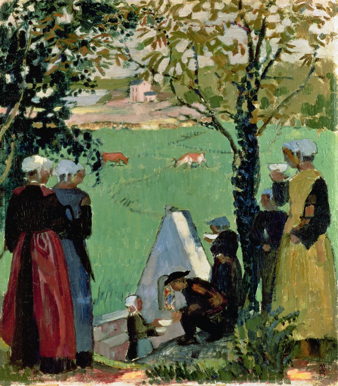 Den heliga källan i Guidel, ca 1905 av Maurice Denis