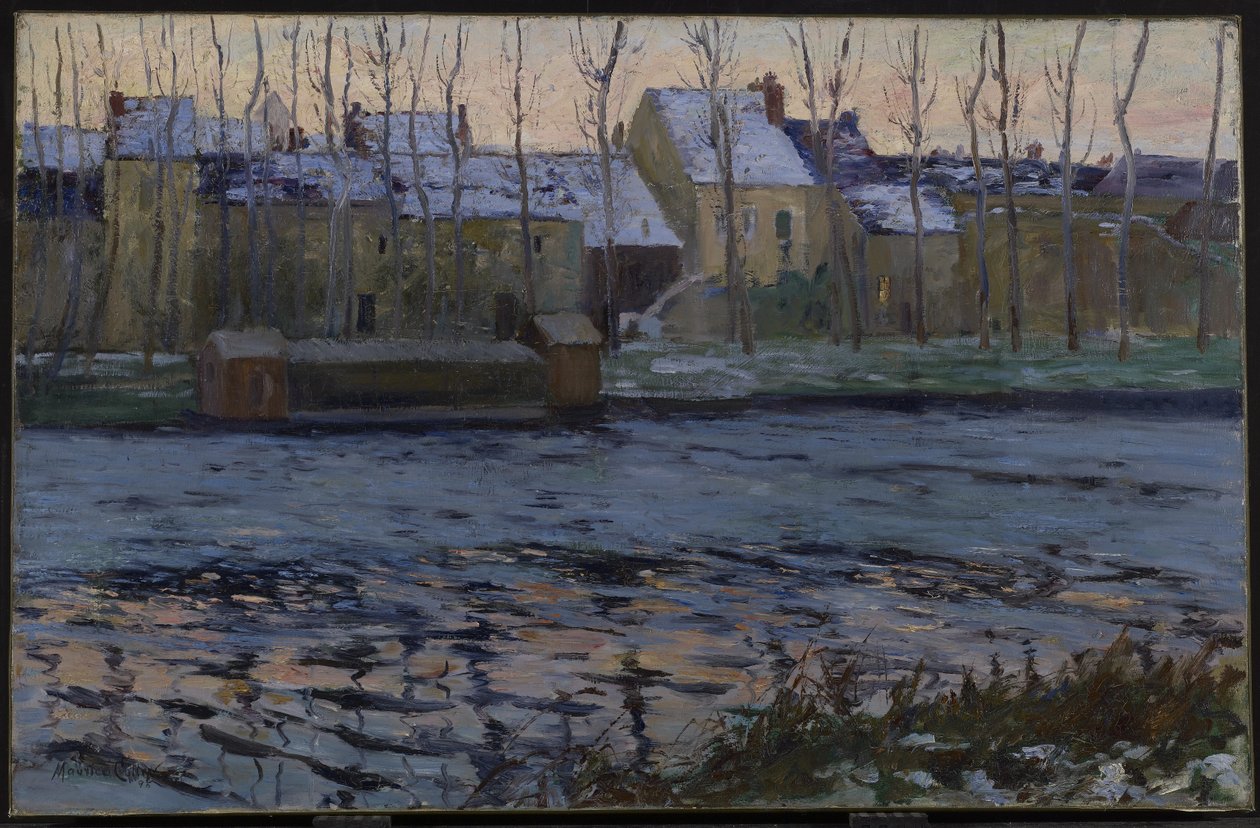 Moret, vinter, 1895 av Maurice Galbraith Cullen