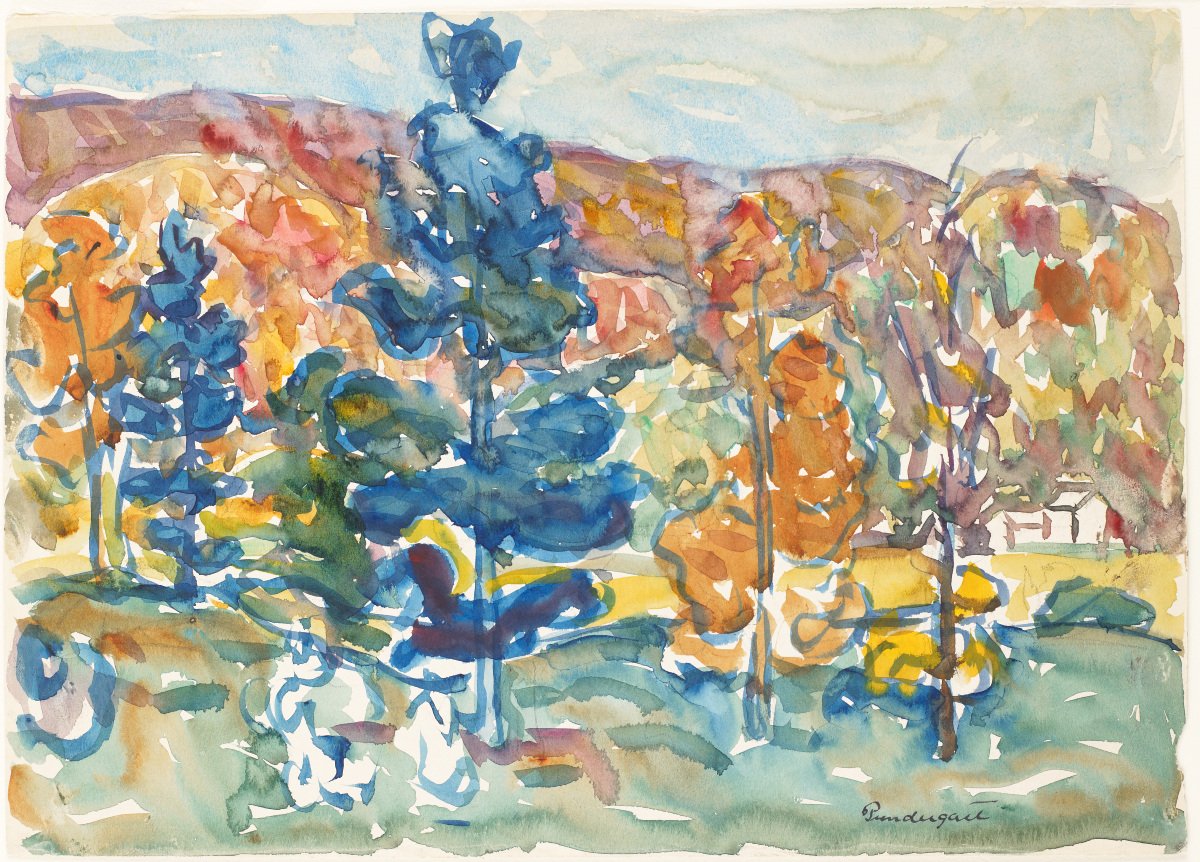 Autumn  av Maurice Brazil Prendergast