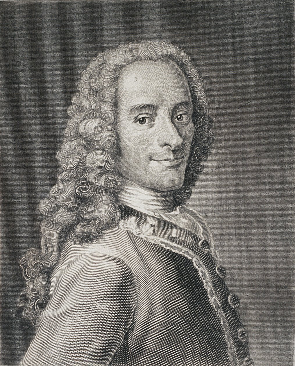 Francois Marie Arouet de Voltaire (1694-1778) swed av Maurice Quentin de La Tour