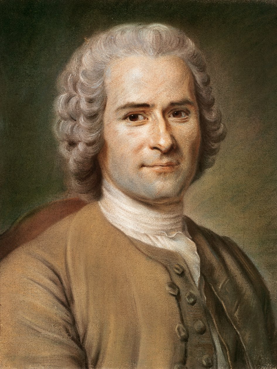 Jean-Jacques Rousseau (1712-78) efter 1753 (pastell på papper) av Maurice Quentin de La Tour