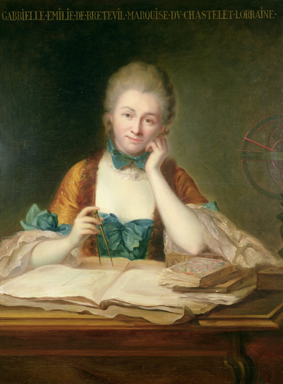 Madame du Chatelet-Lomont av Maurice Quentin de La Tour