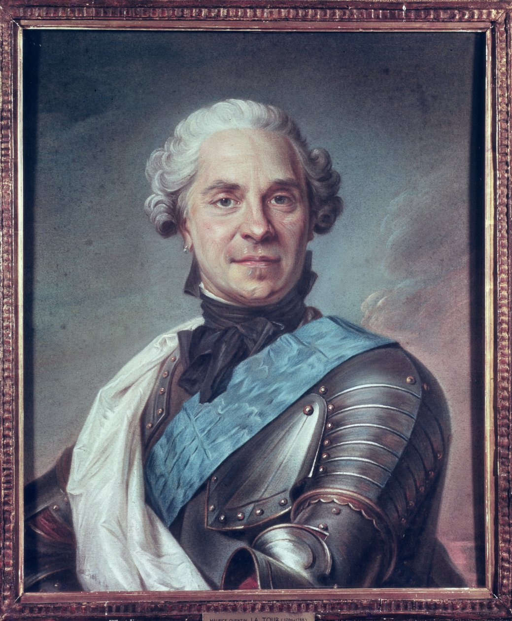 Marskalk Maurice de Saxe (1696-1750) (pastell på papper) av Maurice Quentin de La Tour