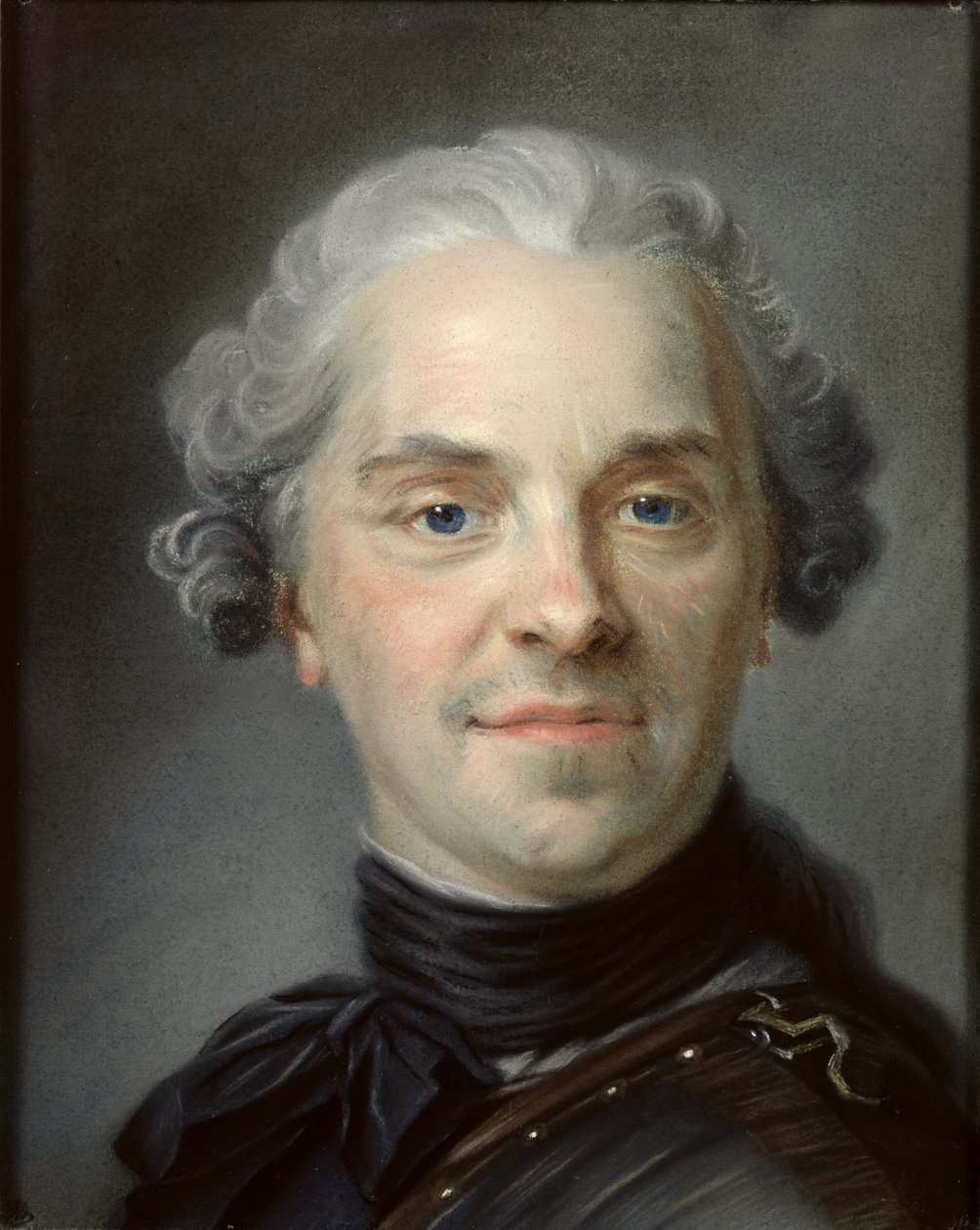 Porträtt av Maurice, greve av Sachsen (1696-1750) 1747 (pastell) av Maurice Quentin de La Tour
