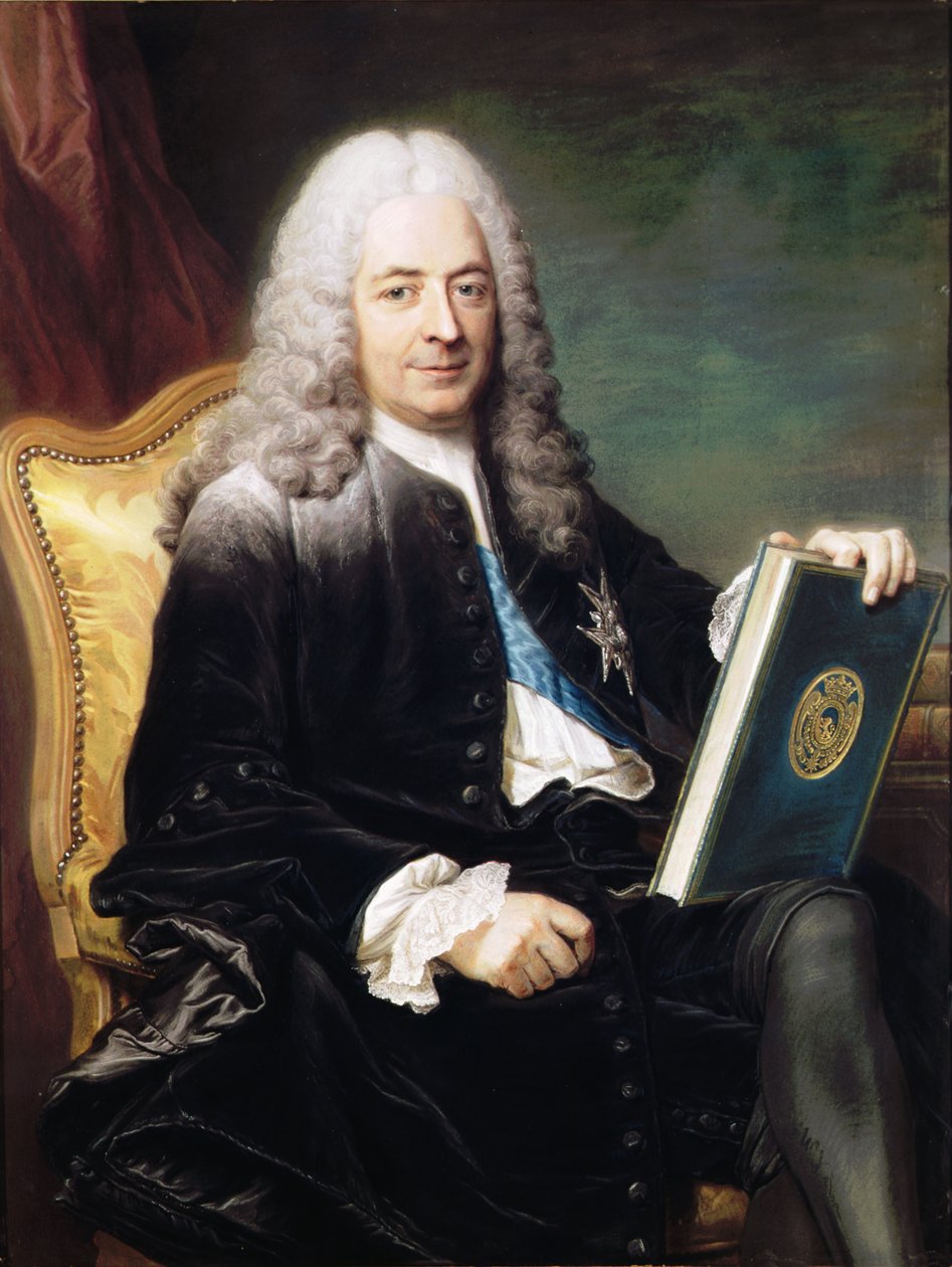 Porträtt av Philibert Orry (1689-1747) greve av Vignory av Maurice Quentin de La Tour