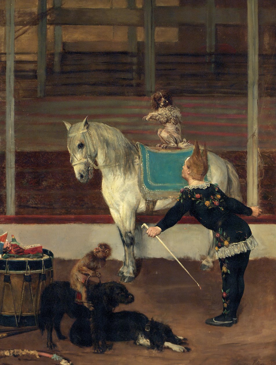 Cirkusartisterna, 1875 av Maurice Blum