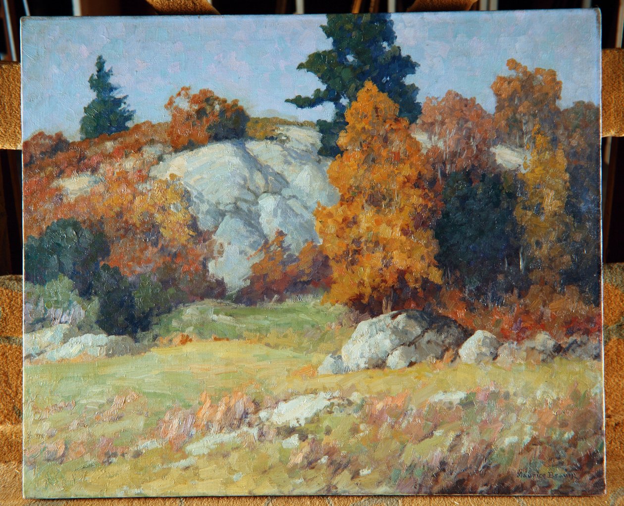 Klippavsats på hösten, c.1929 av Maurice Braun