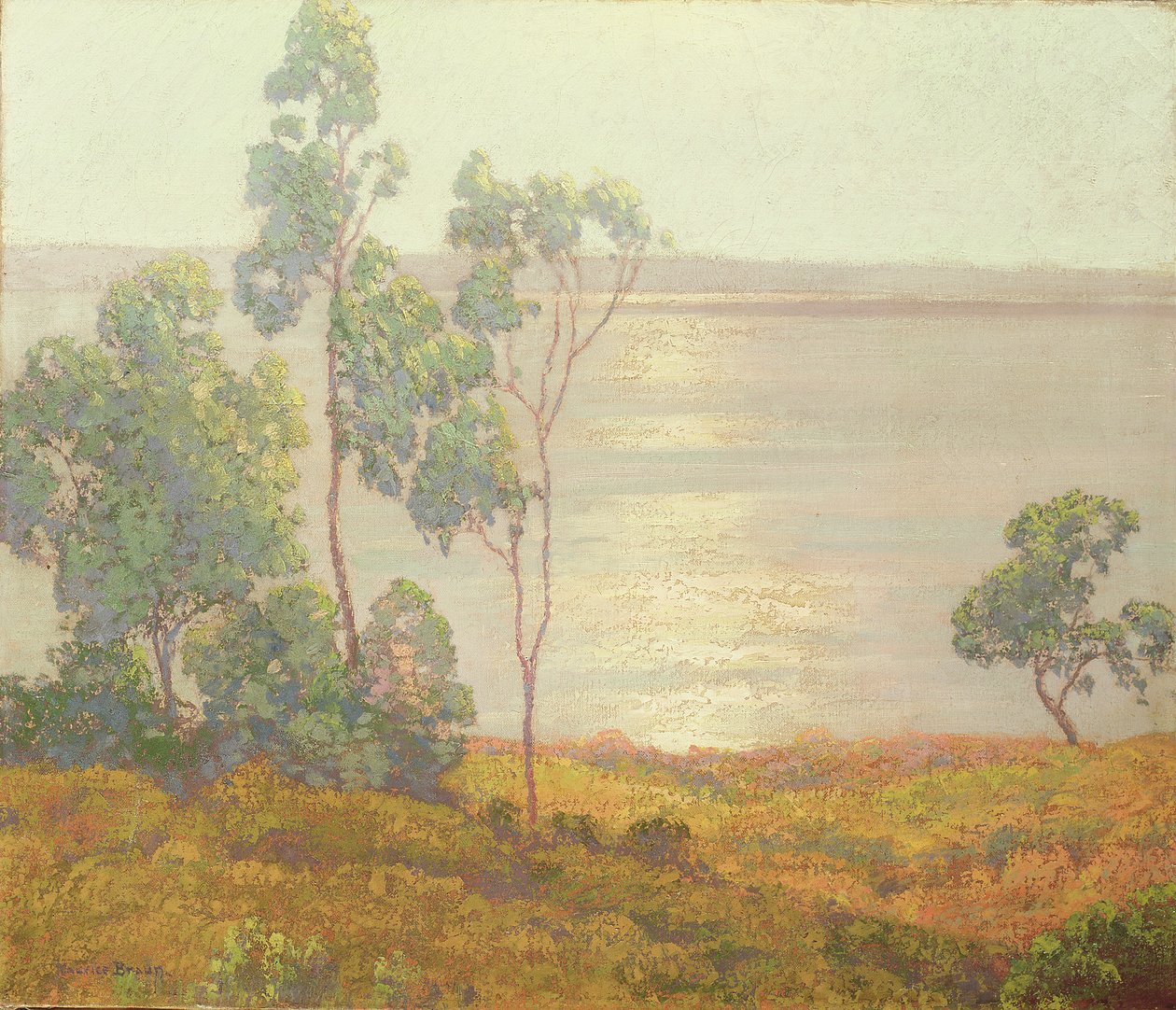 The Morning Sun, San Diego (olja på duk) av Maurice Braun
