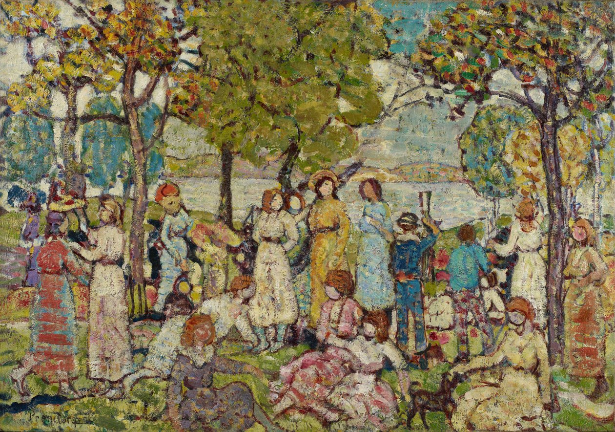 Helgdagar, c.1920 av Maurice Brazil Prendergast
