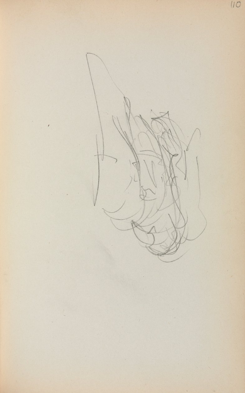 Italiensk skissbok: Gondol sida 110, 1898-1899. av Maurice Brazil Prendergast