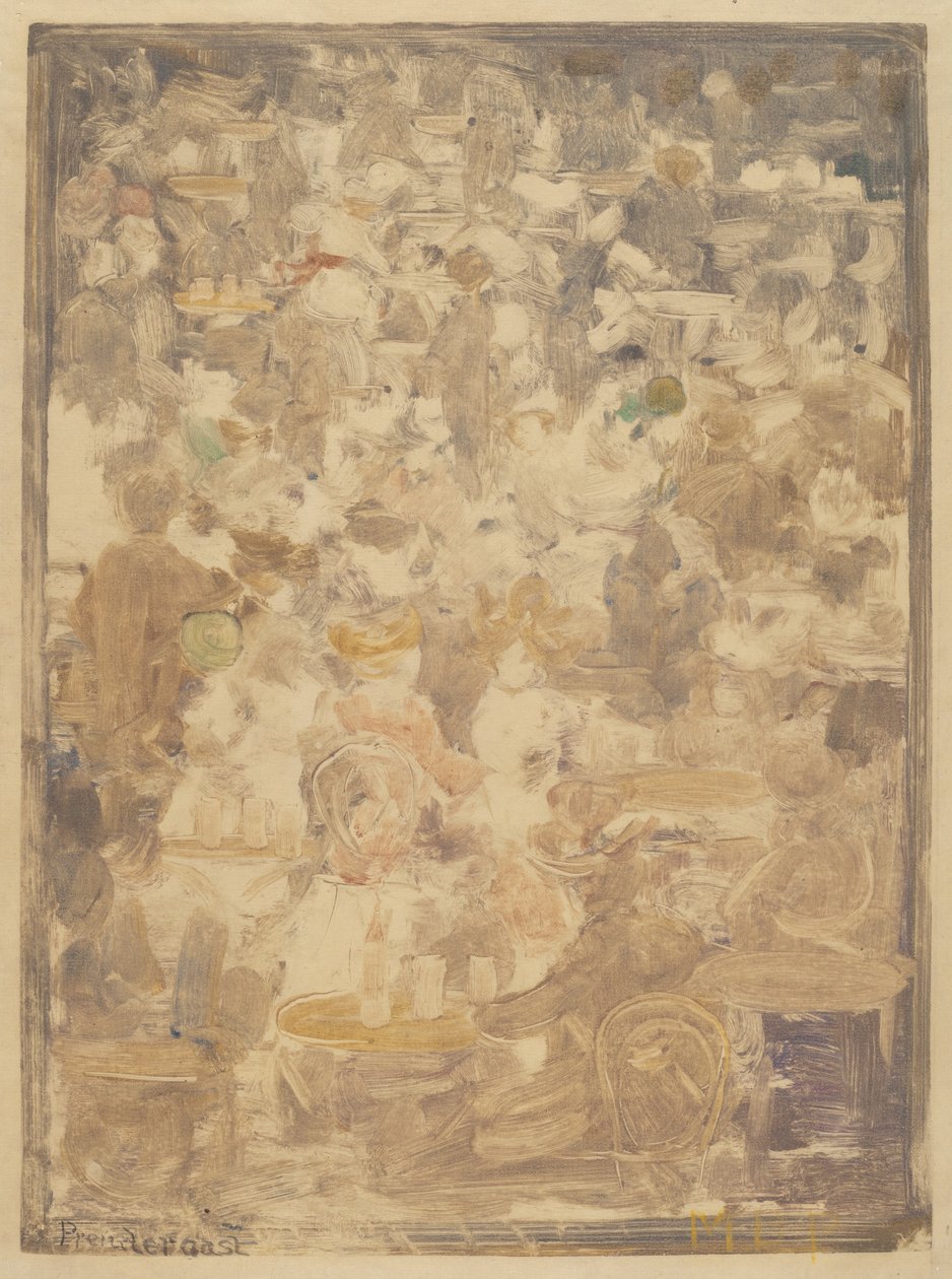 Utomhuskaféscenen, 19001905. av Maurice Brazil Prendergast