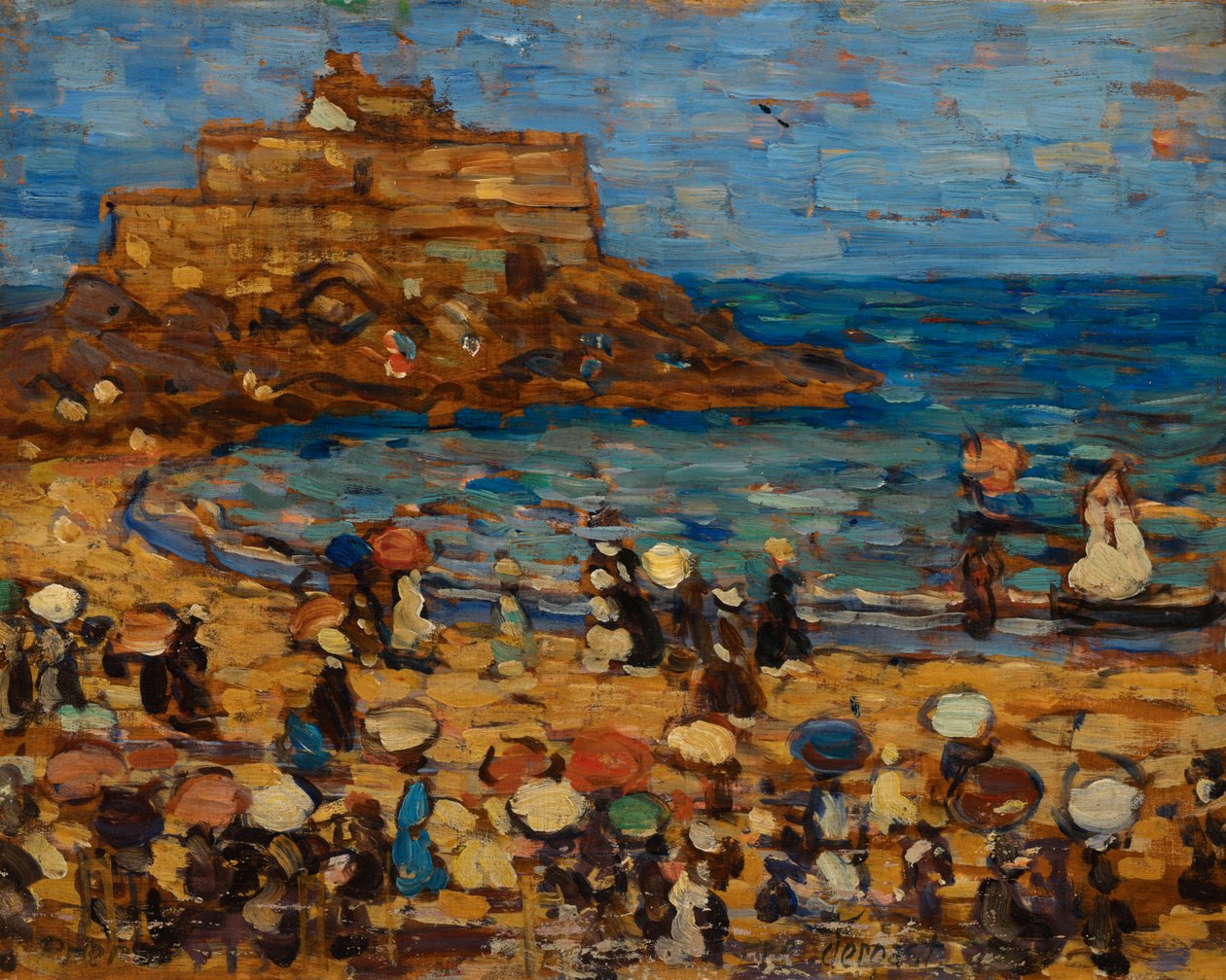 Havsbild – St. Mâlo av Maurice Brazil Prendergast