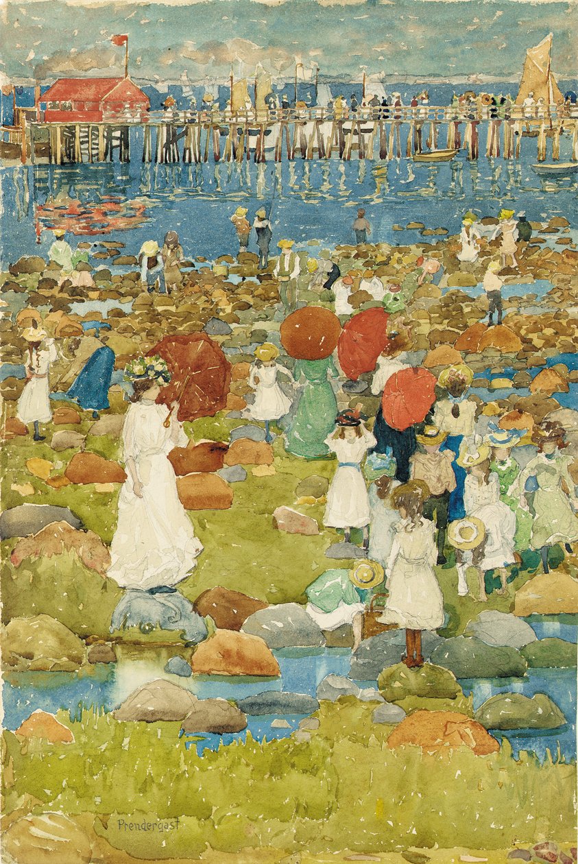 Stenstrand av Maurice Brazil Prendergast