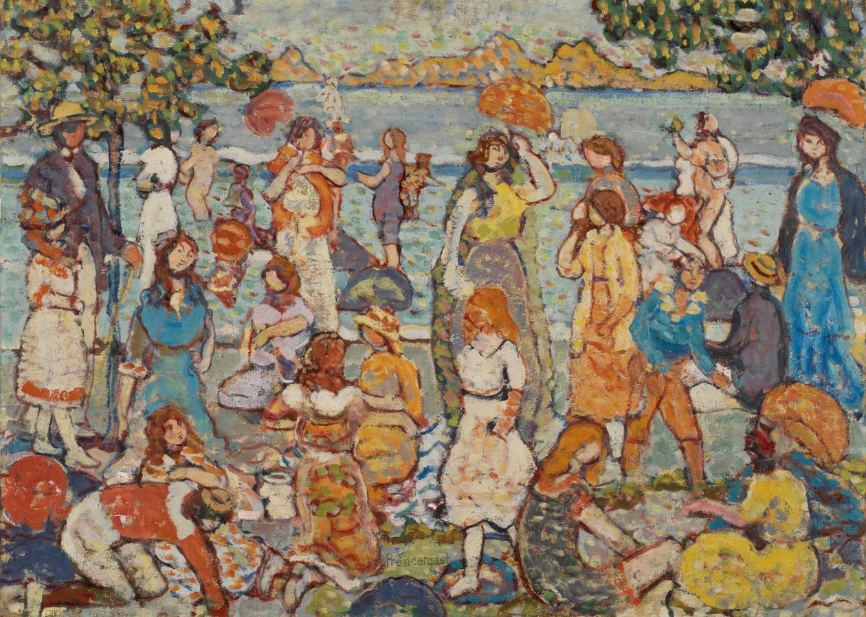 Stranden av Maurice Brazil Prendergast
