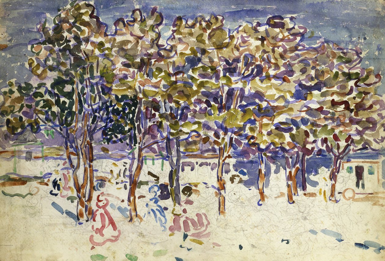 Träd, 1918. av Maurice Brazil Prendergast