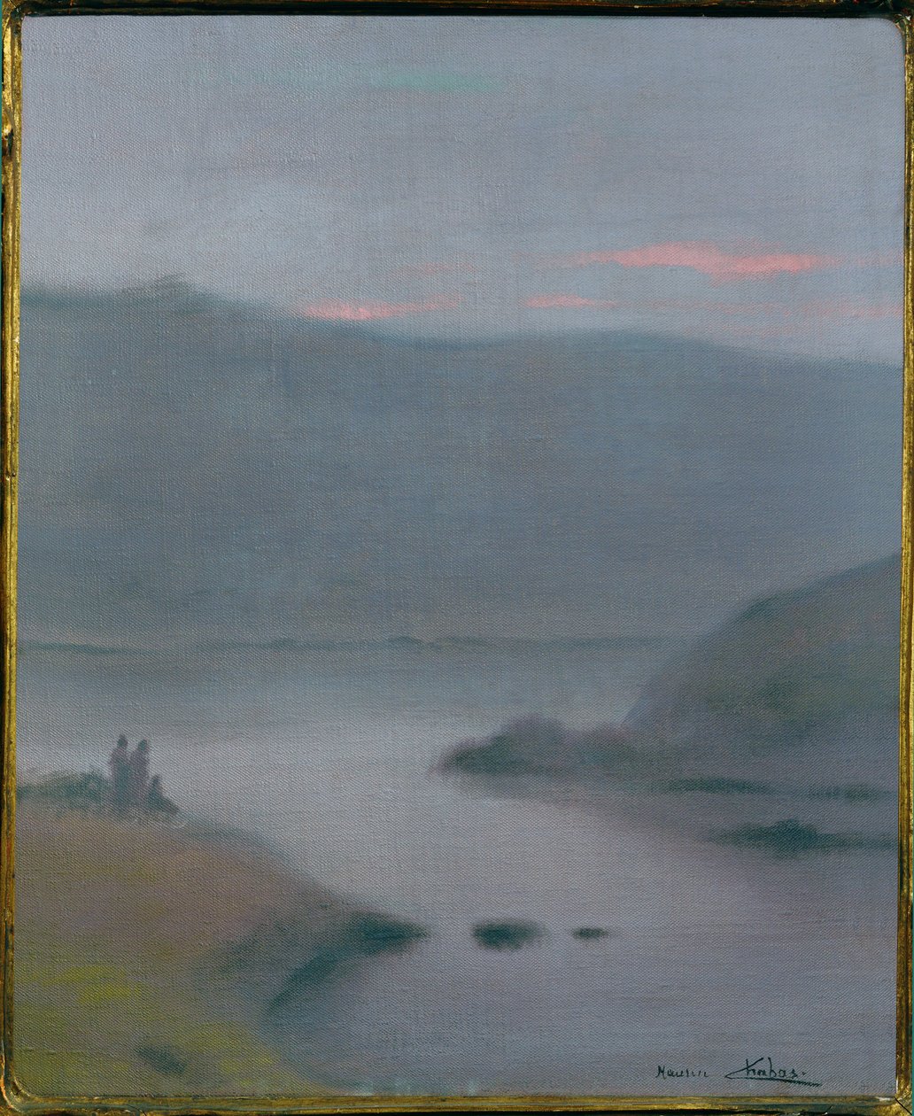 Landskap (målning på duk) av Maurice Chabas