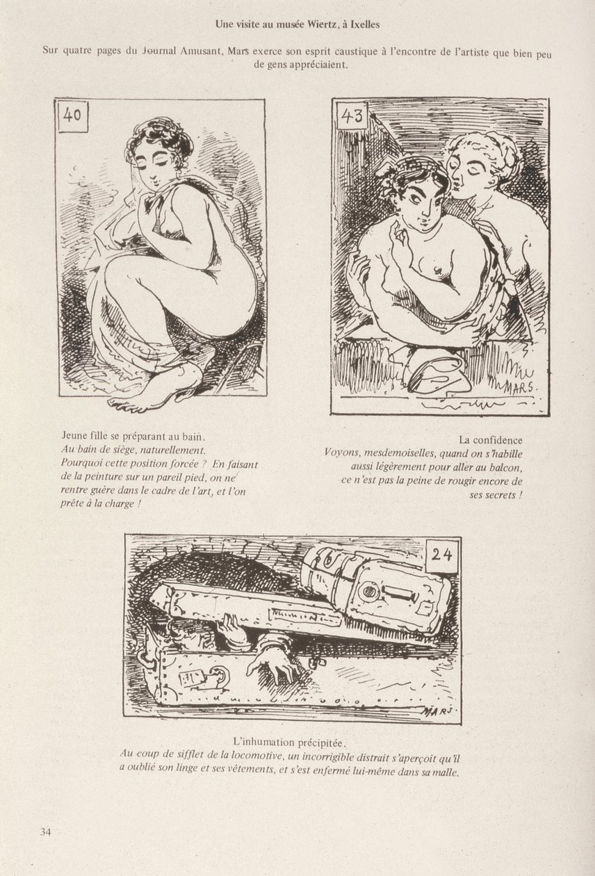 Besök på Wiertz-museet i Bryssel av Maurice Charles Mathieu Bonvoisin