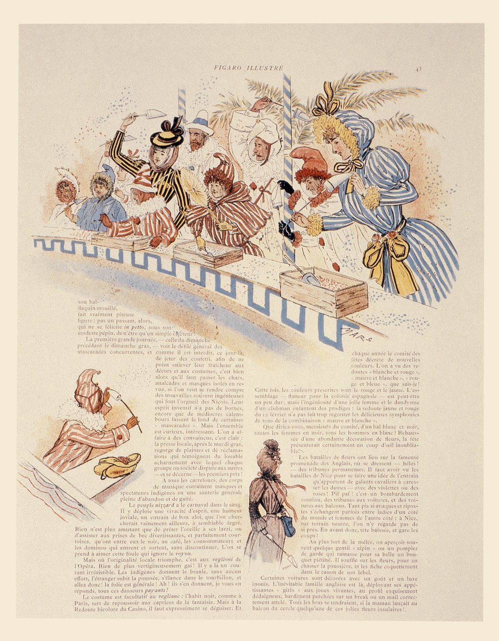 Trevlig karneval, 1894 av Maurice Charles Mathieu Bonvoisin